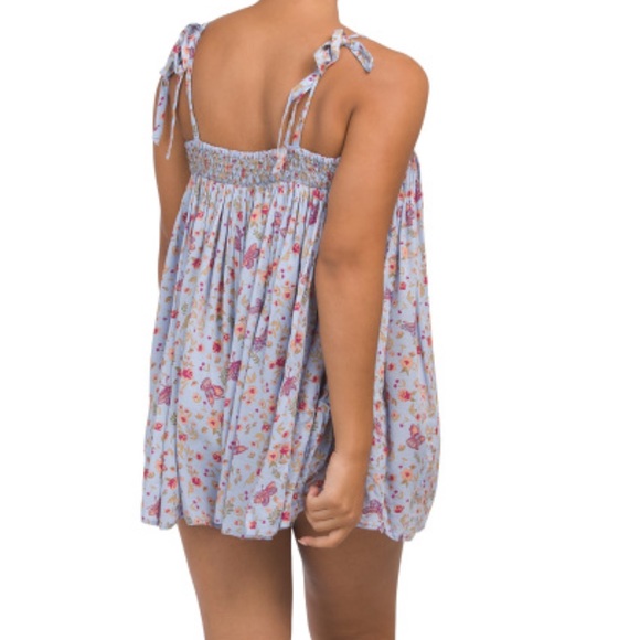 Free People Intimately Rule The World Romper Blue Combo NWT - Picture 2 of 2